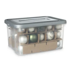 Xenos Kerstballen opbergbox- Opbergbakken|Opbergboxen