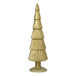 Xenos Kerstboom beeldje groot - olijfgroen - ø8x30 cm- Kleine Kerstbomen|Kerstfiguren
