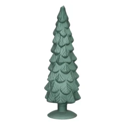 Xenos Kerstboom beeldje groot - groen - ø8x30 cm- Kleine Kerstbomen|Kerstfiguren