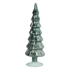 Xenos Kerstboom beeldje shiny groot - groen - ø8x30 cm- Kleine Kerstbomen|Kerstfiguren