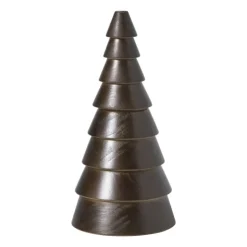 Xenos Kerstboom groot - bruin - ø9x17.5 cm- Kleine Kerstbomen|Kerstfiguren