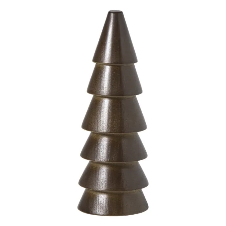 Xenos Kerstboom middel - bruin - ø5.5x15 cm- Kleine Kerstbomen|Kerstfiguren