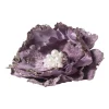 Xenos Kerstclip bloem - lila - 13x13 cm- Kersthangers|Kerstballen