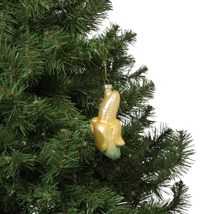 Xenos Kersthanger banaan - geel - 12x6.5x5.5 cm- Kersthangers|Kerstballen