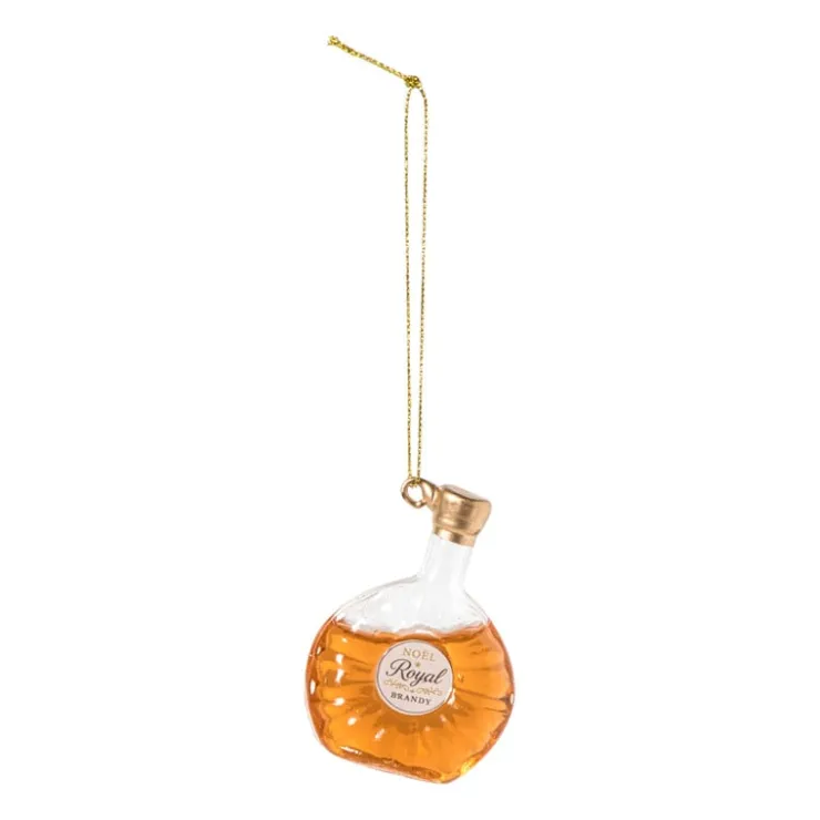 Xenos Kersthanger brandy - oranje - 9.5x6.5x3 cm- Kersthangers|Kerstballen