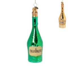 Xenos Kersthanger champagne - diverse varianten - ø4.5x15.5 cm- Kersthangers|Kerstballen