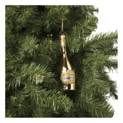 Xenos Kersthanger champagne - diverse varianten - ø4.5x15.5 cm- Kersthangers|Kerstballen