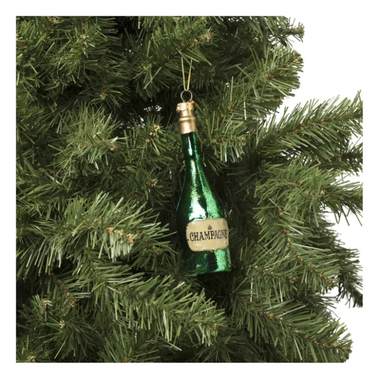 Xenos Kersthanger champagne - diverse varianten - ø4.5x15.5 cm- Kersthangers|Kerstballen