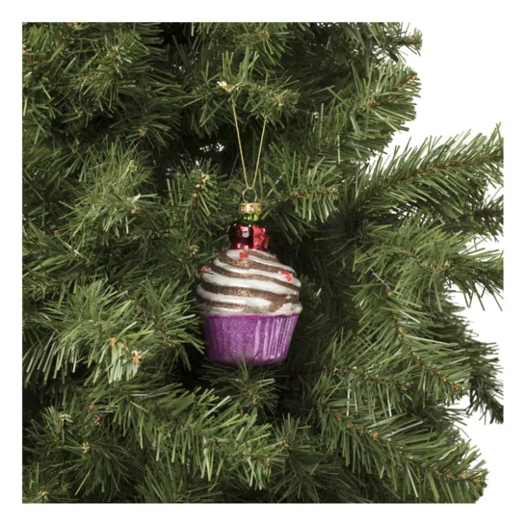 Xenos Kersthanger cupcake - diverse varianten - ø7x10 cm- Kersthangers|Kerstballen
