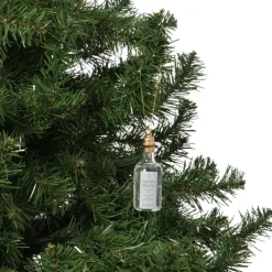Xenos Kersthanger fles wijn - diverse varianten - ø3.5x14 cm- Kersthangers|Kerstballen