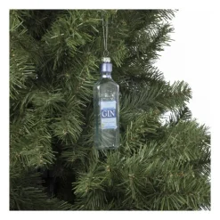 Xenos Kersthanger gin - glas - 14.2x3.7x2.8 cm- Kerstcadeaus|Kersthangers