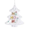 Xenos Kersthanger ho ho ho - transparant - 10x8.8x7 cm- Kerstcadeaus|Kersthangers