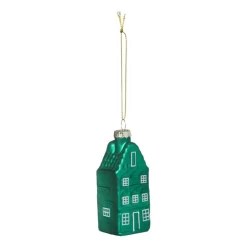Xenos Kersthanger huisjes - multikleur - diverse varianten - 9.5x3.5x3.5 cm- Kerstballen|Kersthangers