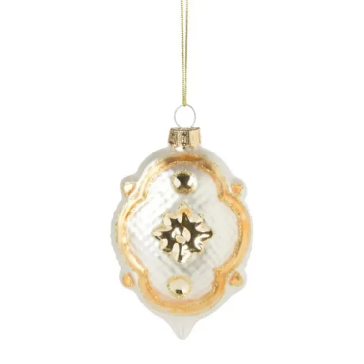 Xenos Kersthanger Kersthanger - glas - 9.1x6.1x4.1 cm- Kersthangers|Kerstballen