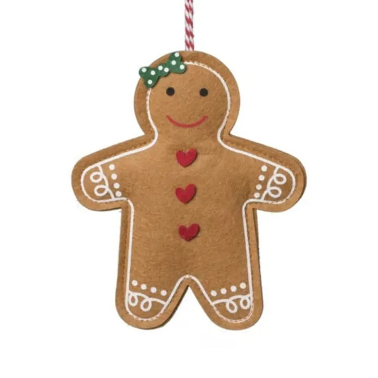 Xenos Kersthanger koekmannetje - diverse varianten - 10.5x9.5x1 cm- Kersthangers|Kerstballen