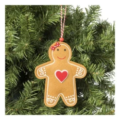 Xenos Kersthanger koekmannetje - diverse varianten - 10.5x9.5x1 cm- Kersthangers|Kerstballen