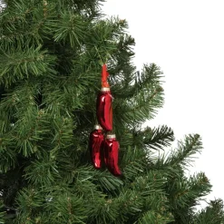 Xenos Kersthanger peper - rood - ø2.7x7.6 cm- Kersthangers|Kerstballen