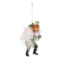 Xenos Kersthanger piet - groen - 7x6.5x16 cm- Kersthangers|Kerstballen