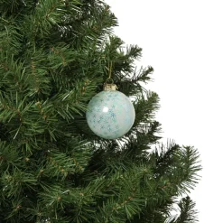 Xenos Kersthanger sneeuwvlok - blauw - ø8 cm- Kersthangers|Kerstballen