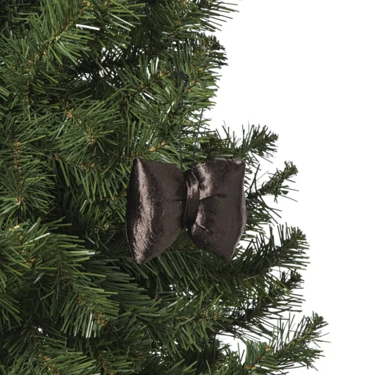 Xenos Kersthanger strik - bruin - 8x9.5x1.5 cm- Kersthangers|Kerstballen