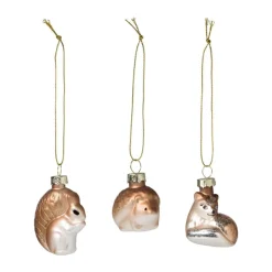 Xenos Kersthangers dieren - set van 3- Kersthangers|Kerstballen