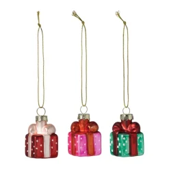 Xenos Kersthangers mini - cadeautjes - set van 3- Kersthangers|Kerstballen