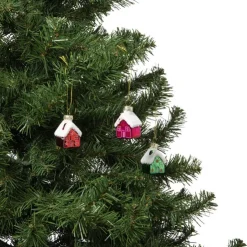 Xenos Kersthangers mini - huisjes - set van 3- Kersthangers|Kerstballen
