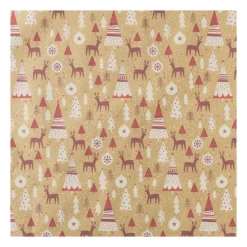 Xenos Kerstpapier kraft - diverse varianten - 200x70 cm- Kerst Inpakken