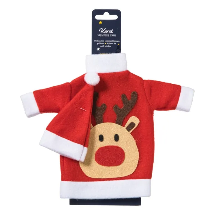Xenos Kersttrui voor wijnfles - diverse varianten- Kerstcadeaus
