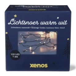 Xenos Kerstverlichting - 100 lampjes - 7.4 meter- Kerstverlichting|Kerstboom Verlichting
