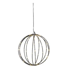 Xenos Kerstverlichting hangende kerstbal - warm wit - ø25 cm- Kerstverlichting