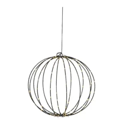 Xenos Kerstverlichting hangende kerstbal - warm wit - ø35 cm- Kerstballen