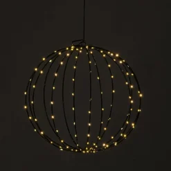Xenos Kerstverlichting hangende kerstbal - warm wit - ø35 cm- Kerstballen