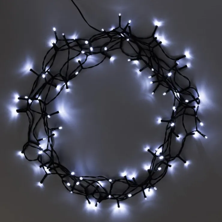 Xenos Kerstverlichting LED - klassiek wit - 100 lampjes - 7.5 meter- Kerstverlichting|Kerstboom Verlichting