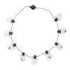 Xenos Ketting met lichtjes - spookjes - ø44 cm- Verkleedaccessoires