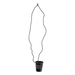 Xenos Ketting shotglas NY - diverse kleuren - 80 cm- Shotglaasjes