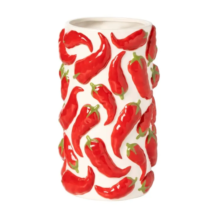 Xenos Keukengerei pot peper - rood - ø11.5x20 cm- Keukengerei|Voorraadpotten