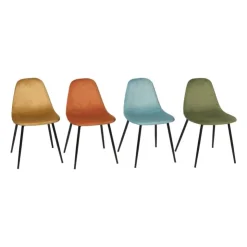 Xenos Kinderstoel Ivy - geel - 60x36.5x33.5 cm- Kinderstoeltjes