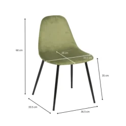 Xenos Kinderstoel Ivy - groen - 60x36.5x33.5 cm- Kinderstoeltjes