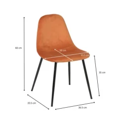 Xenos Kinderstoel Ivy - terra - 60x36.5x33.5 cm- Kinderstoeltjes