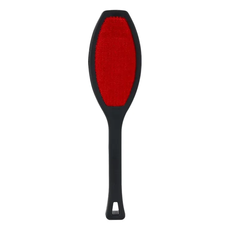 Xenos Kledingborstel - zwart/rood - 26x6x2 cm- Kledinghangers
