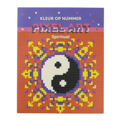 Xenos Kleuren op pixel kleurboek - 21x25 cm- Kleurboeken