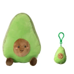 Xenos Knuffel avocado - groen - 22x17 cm- Knuffels|Kerstcadeaus