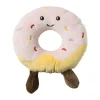 Xenos Knuffel donut - multikleur - ø16 cm- Knuffels