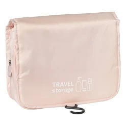 Xenos Koffer/tas organizer met haak - roze - 24.5x18.5x8.5 cm- Koffer Organizers