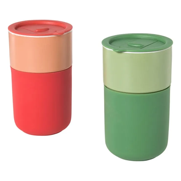 Xenos Koffiebeker to go - groen - 360 ml- Drinkflessen