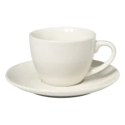 Xenos Koffiekopje wit - porselein - 190 ml- Mokken