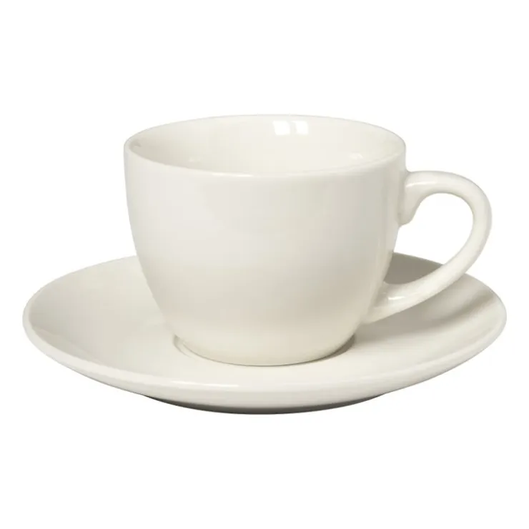 Xenos Koffiekopje wit - porselein - 190 ml- Mokken