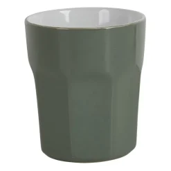 Xenos Koffiemok facet - Groen - 250 ml- Mokken