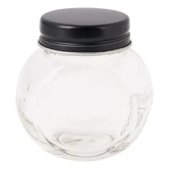 Xenos Kruidenpot mini - zwart - 50 ml- Voorraadpotten